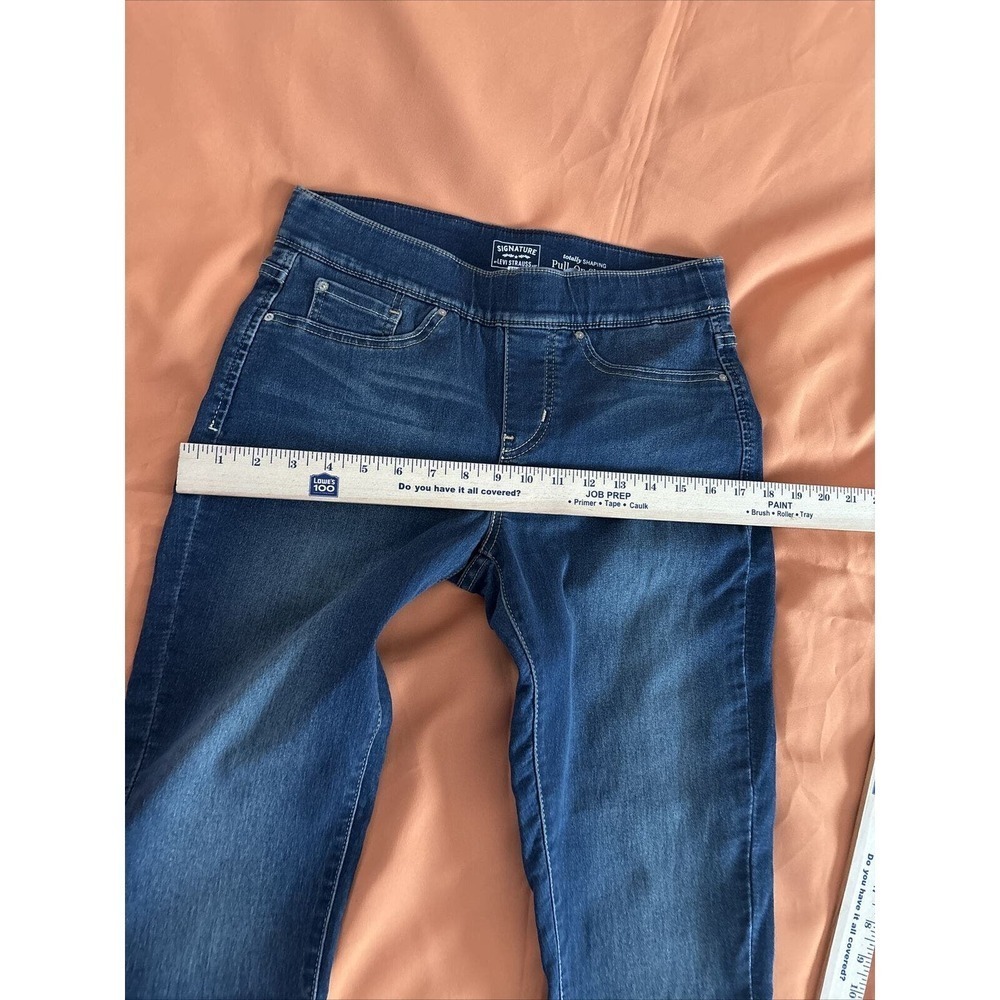 Levi Strauss Signature Gold Jeans Womens W28 x L30 Mid Rise Straight Stretch - Picture 12 of 12